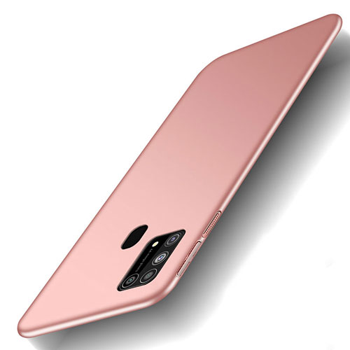 Hard Rigid Plastic Matte Finish Case Back Cover M01 for Samsung Galaxy M21s Rose Gold