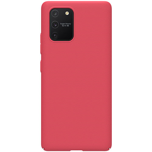 Hard Rigid Plastic Matte Finish Case Back Cover M01 for Samsung Galaxy S10 Lite Red