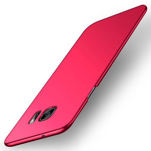 Hard Rigid Plastic Matte Finish Case Back Cover M01 for Samsung Galaxy S7 Edge G935F Red
