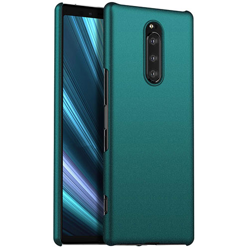 Hard Rigid Plastic Matte Finish Case Back Cover M01 for Sony Xperia 1 Green