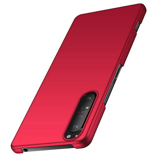 Hard Rigid Plastic Matte Finish Case Back Cover M01 for Sony Xperia 1 II Red