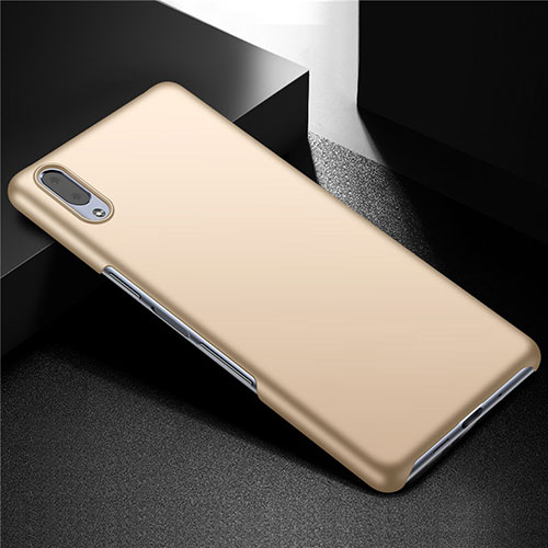 Hard Rigid Plastic Matte Finish Case Back Cover M01 for Sony Xperia L3 Gold