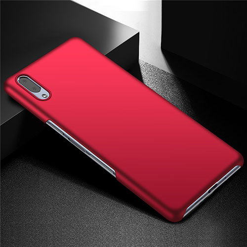 Hard Rigid Plastic Matte Finish Case Back Cover M01 for Sony Xperia L3 Red