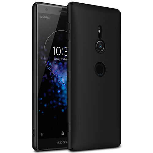 Hard Rigid Plastic Matte Finish Case Back Cover M01 for Sony Xperia XZ2 Black