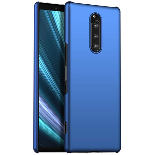 Hard Rigid Plastic Matte Finish Case Back Cover M01 for Sony Xperia XZ4 Blue