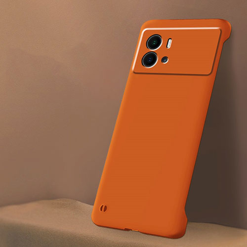 Hard Rigid Plastic Matte Finish Case Back Cover M01 for Vivo iQOO 9 5G Orange
