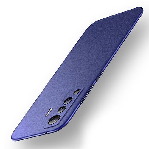 Hard Rigid Plastic Matte Finish Case Back Cover M01 for Vivo X50 5G Blue