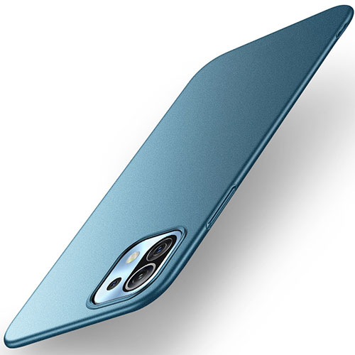 Hard Rigid Plastic Matte Finish Case Back Cover M01 for Xiaomi Mi 11 Lite 4G Blue