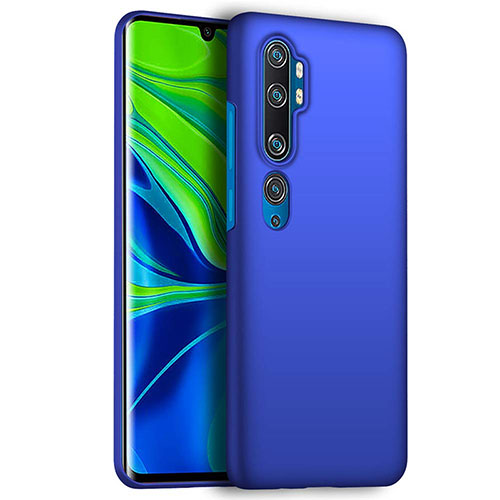 Hard Rigid Plastic Matte Finish Case Back Cover M01 for Xiaomi Mi Note 10 Blue