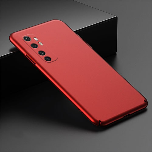 Hard Rigid Plastic Matte Finish Case Back Cover M01 for Xiaomi Mi Note 10 Lite Red