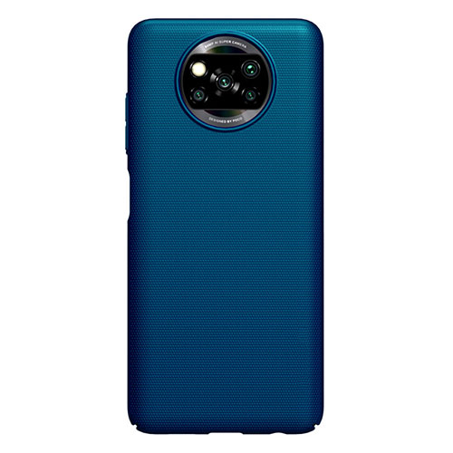Hard Rigid Plastic Matte Finish Case Back Cover M01 for Xiaomi Poco X3 NFC Blue