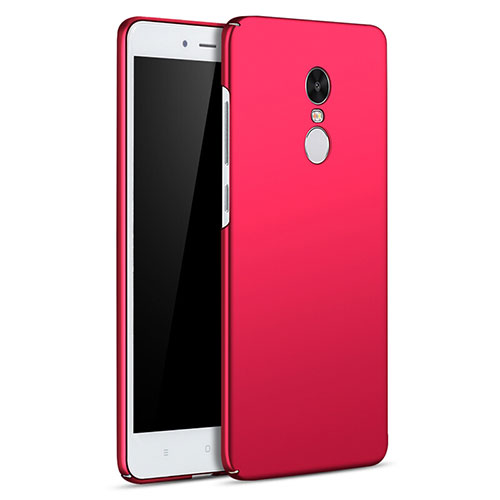 Hard Rigid Plastic Matte Finish Case Back Cover M01 for Xiaomi Redmi Note 4X Red