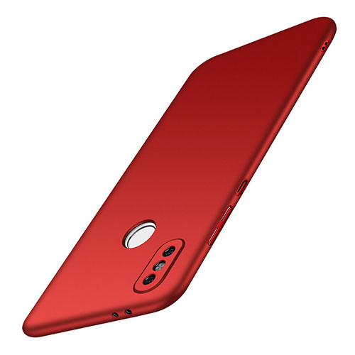Hard Rigid Plastic Matte Finish Case Back Cover M01 for Xiaomi Redmi Note 5 AI Dual Camera Red