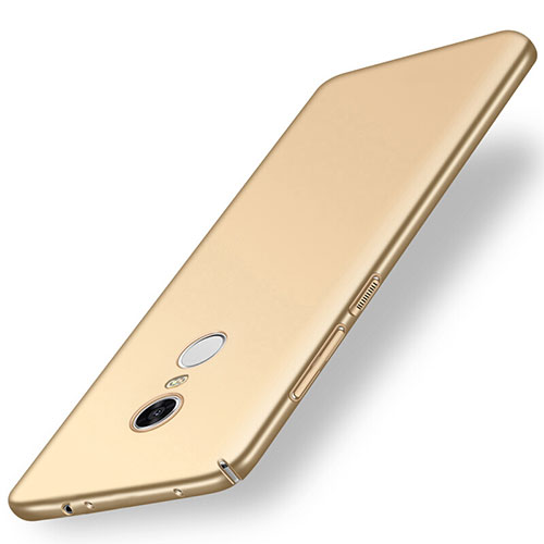 Hard Rigid Plastic Matte Finish Case Back Cover M01 for Xiaomi Redmi Note 5 Indian Version Gold