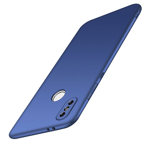 Hard Rigid Plastic Matte Finish Case Back Cover M01 for Xiaomi Redmi Note 5 Pro Blue