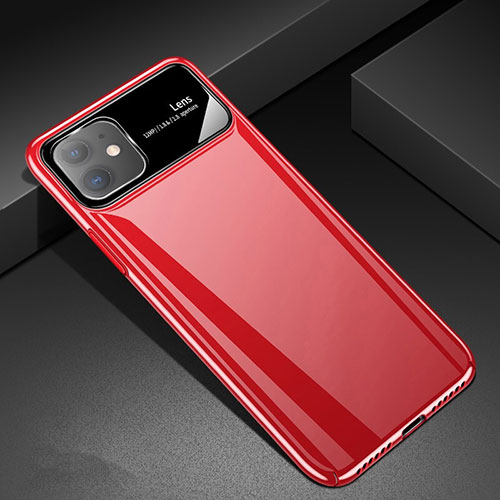 Hard Rigid Plastic Matte Finish Case Back Cover M02 for Apple iPhone 11 Red