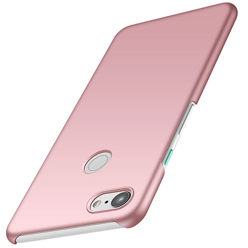 Hard Rigid Plastic Matte Finish Case Back Cover M02 for Google Pixel 3 Rose Gold