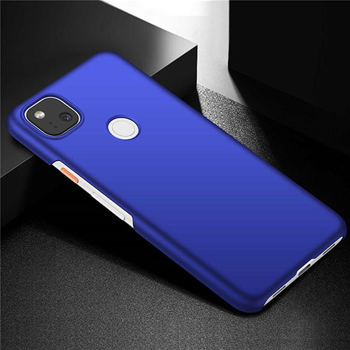 Hard Rigid Plastic Matte Finish Case Back Cover M02 for Google Pixel 4a Blue