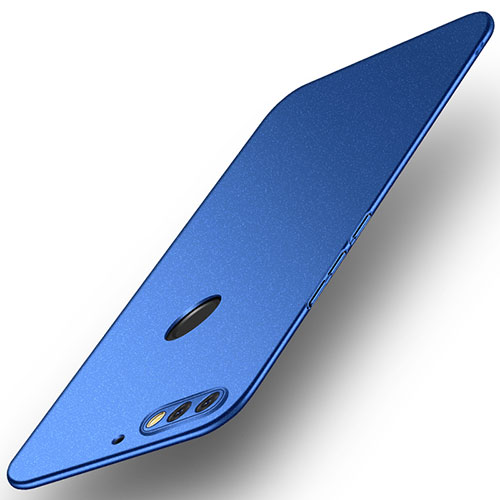 Hard Rigid Plastic Matte Finish Case Back Cover M02 for Huawei Enjoy 8 Blue