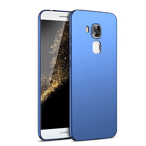 Hard Rigid Plastic Matte Finish Case Back Cover M02 for Huawei G9 Plus Blue