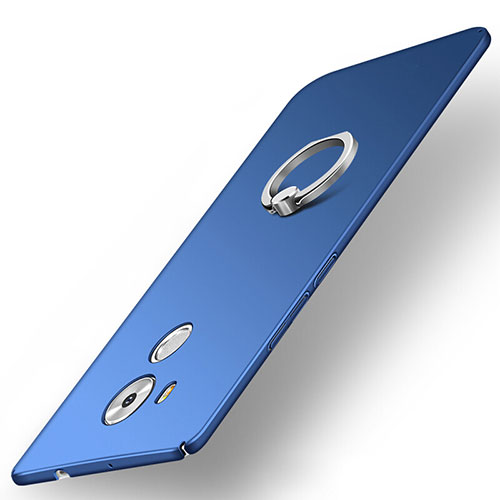 Hard Rigid Plastic Matte Finish Case Back Cover M02 for Huawei Mate 8 Blue