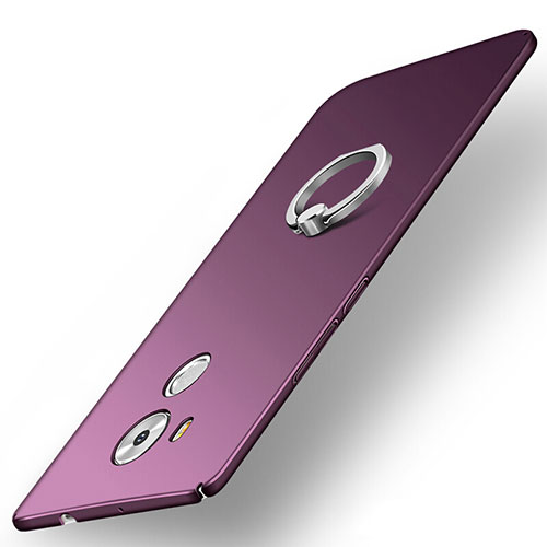 Hard Rigid Plastic Matte Finish Case Back Cover M02 for Huawei Mate 8 Purple