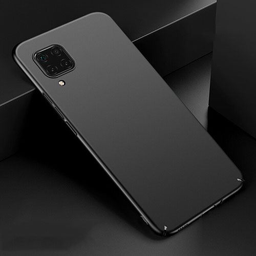 Hard Rigid Plastic Matte Finish Case Back Cover M02 for Huawei P40 Lite Black