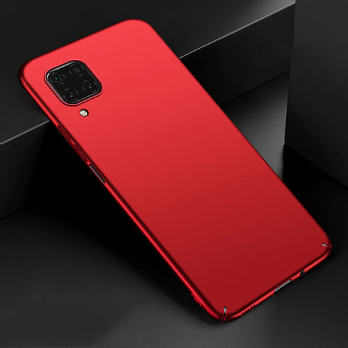 Hard Rigid Plastic Matte Finish Case Back Cover M02 for Huawei P40 Lite Red