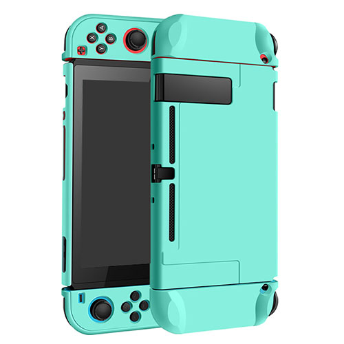 Hard Rigid Plastic Matte Finish Case Back Cover M02 for Nintendo Switch Cyan