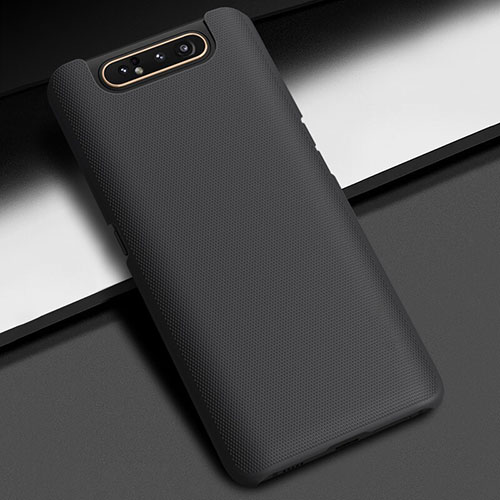 Hard Rigid Plastic Matte Finish Case Back Cover M02 for Samsung Galaxy A80 Black
