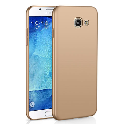 Hard Rigid Plastic Matte Finish Case Back Cover M02 for Samsung Galaxy A9 Pro (2016) SM-A9100 Gold