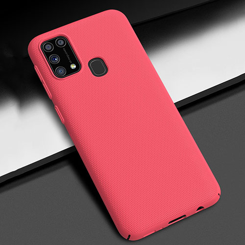 Hard Rigid Plastic Matte Finish Case Back Cover M02 for Samsung Galaxy M21s Red