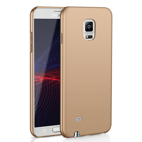 Hard Rigid Plastic Matte Finish Case Back Cover M02 for Samsung Galaxy Note 4 Duos N9100 Dual SIM Gold