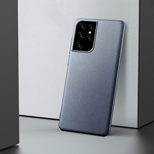 Hard Rigid Plastic Matte Finish Case Back Cover M02 for Samsung Galaxy S21 Ultra 5G Gray