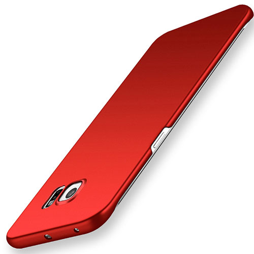 Hard Rigid Plastic Matte Finish Case Back Cover M02 for Samsung Galaxy S6 Edge SM-G925 Red