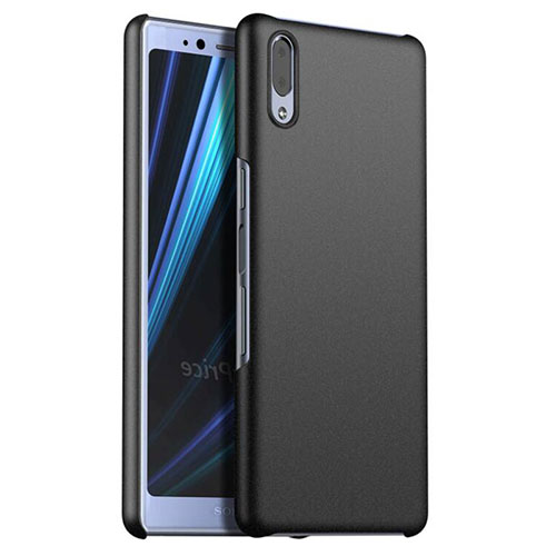 Hard Rigid Plastic Matte Finish Case Back Cover M02 for Sony Xperia L3 Black