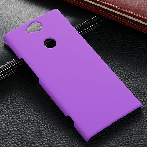 Hard Rigid Plastic Matte Finish Case Back Cover M02 for Sony Xperia XA2 Plus Purple