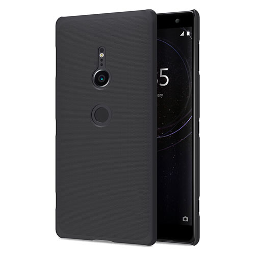 Hard Rigid Plastic Matte Finish Case Back Cover M02 for Sony Xperia XZ2 Black