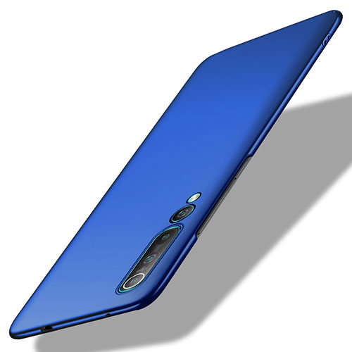Hard Rigid Plastic Matte Finish Case Back Cover M02 for Xiaomi Mi 10 Pro Blue