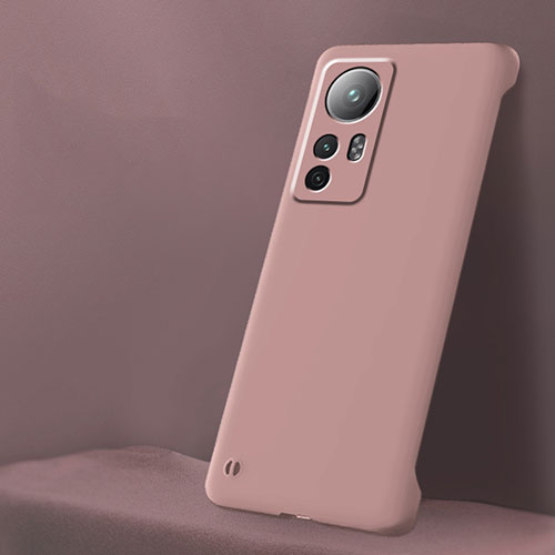 Hard Rigid Plastic Matte Finish Case Back Cover M02 for Xiaomi Mi 12 Pro 5G Pink