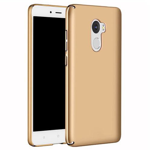 Hard Rigid Plastic Matte Finish Case Back Cover M02 for Xiaomi Redmi 4 Standard Edition Gold