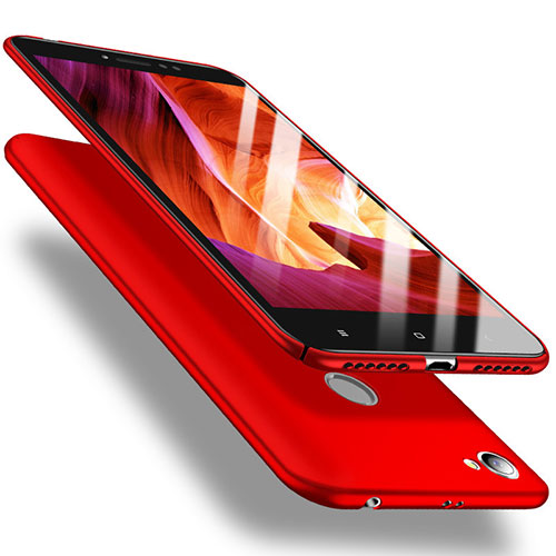 Hard Rigid Plastic Matte Finish Case Back Cover M02 for Xiaomi Redmi Note 5A Prime Red