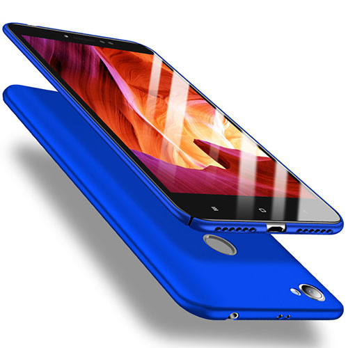 Hard Rigid Plastic Matte Finish Case Back Cover M02 for Xiaomi Redmi Note 5A Pro Blue