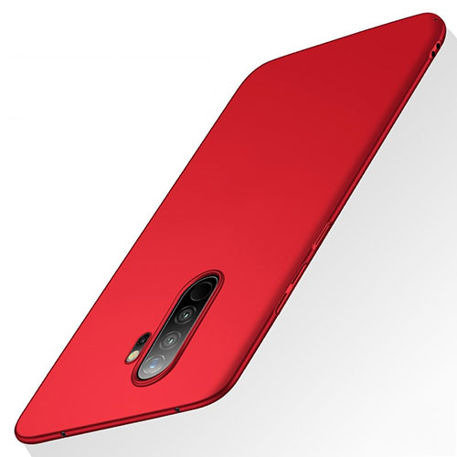 Hard Rigid Plastic Matte Finish Case Back Cover M02 for Xiaomi Redmi Note 8 Pro Red