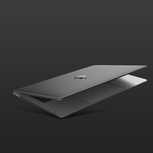 Hard Rigid Plastic Matte Finish Case Back Cover M03 for Apple MacBook Air 13 inch (2020) Black