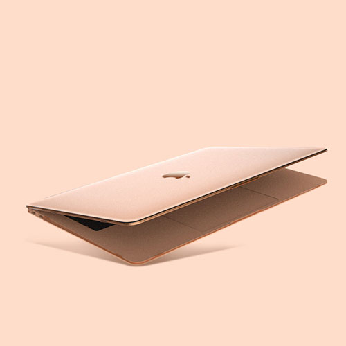 Hard Rigid Plastic Matte Finish Case Back Cover M03 for Apple MacBook Air 13 inch (2020) Gold