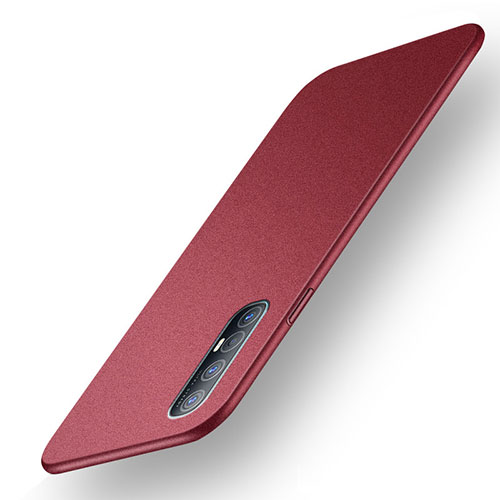 Hard Rigid Plastic Matte Finish Case Back Cover M03 for Oppo Find X2 Neo Red