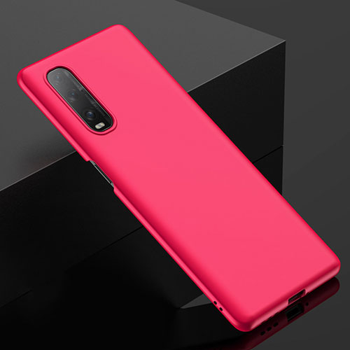 Hard Rigid Plastic Matte Finish Case Back Cover M03 for Oppo Find X2 Red