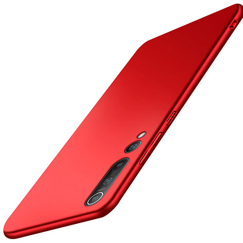 Hard Rigid Plastic Matte Finish Case Back Cover M03 for Xiaomi Mi 10 Pro Red