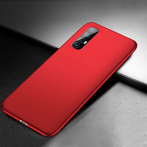 Hard Rigid Plastic Matte Finish Case Back Cover M04 for Oppo Find X2 Neo Red